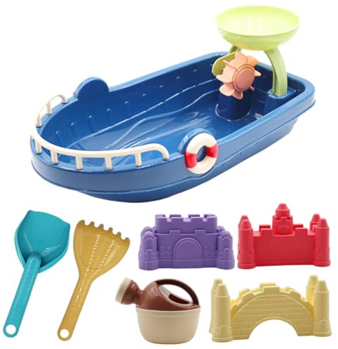 Vistnale Giochi con la Sabbia, Giochi con la Sabbia da Spiaggia - Castello con Pala e rastrello per Bambini e Adulti, Set da Gioco per Spiaggia, sabbiera, Neve