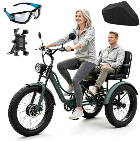 GCLCPAEN Vélo Électrique 24 pour Hommes Et Femmes,Freins À Disque Doubles. | 48V/18Ah,Avec Pneus Larges 24X4.0,Écran Lcd,Phare,Rétroviseur,150Kg,Idéal Pour Les Courses