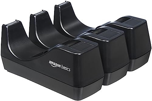 Amazon Basics Dispenser per nastro adesivo, confezione da 3 pezzi