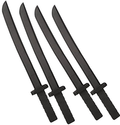 Katara 1771-15 1771 Ninja Schwert 4er Set, Jungen, Schwarz, 55cm