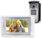 LIBO Kit Sistema Citofono Cablato Videocitofonico RFID da 7 pollici Monitor LCD a colori con 25 Telecamere Ringtone 700TVL Visione Notturna per Appartamento/Casa
