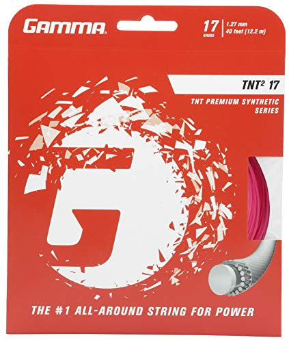 Gamma TNT2 Saitenset 12,2m-Pink Tennissaite, 1.27