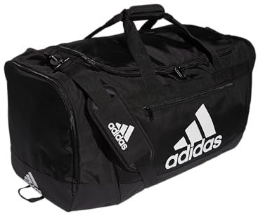 adidas Borsone unisex Defender 4 Large Duffel Bag, Nero/Bianco, Large (110L)