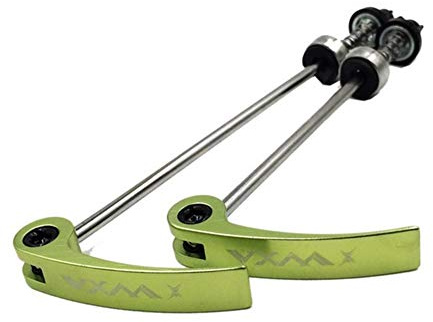 LIANYG Schnellspanner Vorderrad Fahrrad-Spieße Ultraschnellspanner MTB Rennrad Schnellspanner vorn hinten Radnaben Spieße Fahrradteile Fahrrad Hinterachse (Color : Green)
