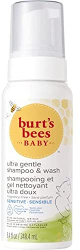 Burt’s Bees Baby Shampoo und Duschgel für empfindliche Haut, ultra-sanft, parfümfrei, 248,4 ml