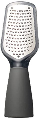 QHLOM Cheese Shredders Cheese Grater Convenient Flat Handheld Grater Stainless Steel Planing Knife Fast Multi-purpose Grater Comfortable Handle Grinder (Color : Gray)