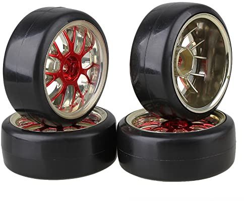Mxfans 4 STÜCKE 12 mm Hex Y-förmige Felge & glatter Reifen für RC1: 10 Drift Car 290147