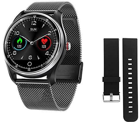 QESTO KSD New ECG+PPG Smart Watch Blood Pressure Heart Rate Monitor IP68 Waterproof 8 Multi-Sport Modes Smartwatch for Men Women PK N58(G)(E)