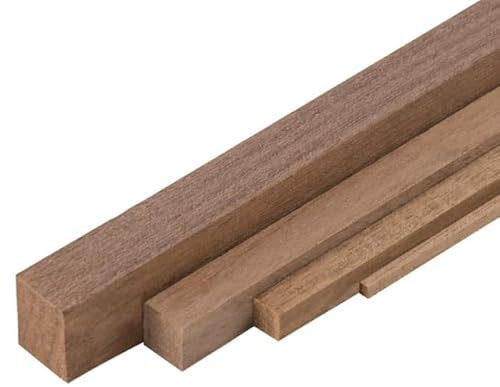 Mantua Model Art. 80014 - Walnussleisten Vierkant - 1,5 x 1,5 x 1000 mm - 20 Stück