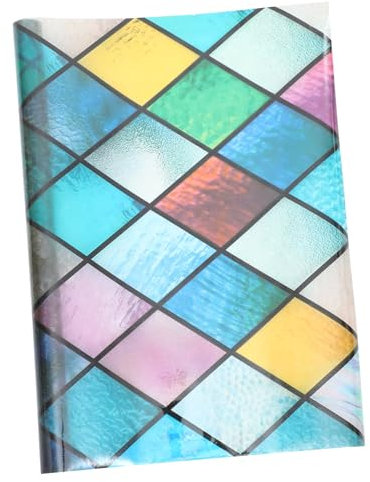 TOPBATHY Buntglas Fensterfolie Statische Sichtschutzfolie Uv-schutz Wiederverwendbar Für Bad Wohnzimmer Büro Milchglas Optik Einfaches Anbringen Ohne Klebstoff