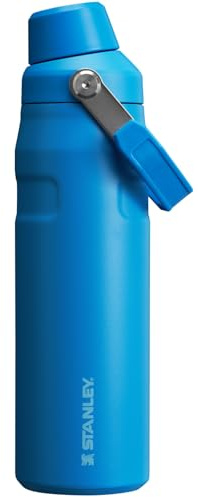 Stanley IceFlow - Botella de agua de flujo rápido de 24 onzas, tapa de boquilla en ángulo, ligera y a prueba de fugas para viajes y deportes, acero inoxidable aislado, sin BPA, color azul celeste