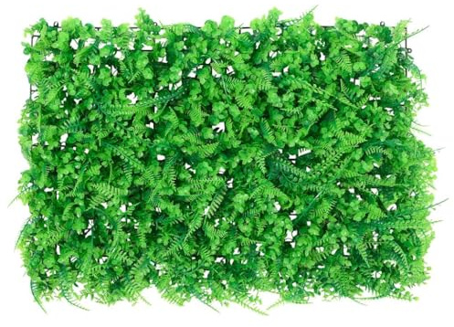 vidaXL Farnblätter Sichtschutz Künstlich 6 Stk., Kunstfarn in natürlicher Optik, Kunsthecke Pflegeleicht für Garten, Hecke Blatthecke, Grün 40x60cm
