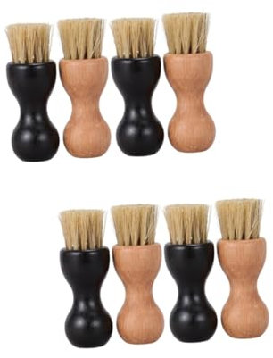 MAGICLULU 8 Stück Schuhreinigungsbürste Mit Holzborsten Tragbare Reinigungsbürsten Für Schuhe Und Stiefel Effektive Polier- Und Auftragsbürste Für Schuhcreme Kompaktes Design Für Haushalt Und Reise