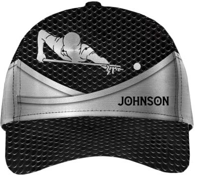 Baseballkappe Personalisiertes Billard Trucker Baseballcap Leichtgewicht Basecap Unisex Freizeit Basecap Für Damen, Golf, Tennis