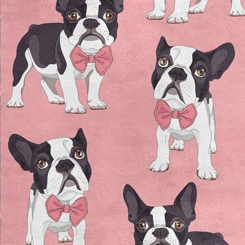 HEKO PANELS Samtstoff Meterware Royal, Bulldogge, 1 Meter 140 x 100 cm