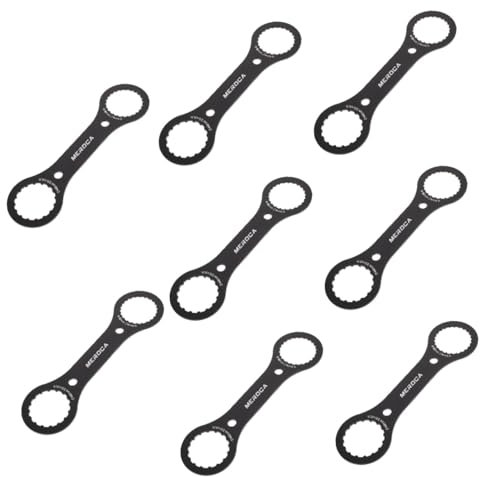 BESPORTBLE 8pcs Bottom Bracket Wrench Tool for Maintenance Lightweight and Portable Crankset Removal Tool Suitable for Bikes Easy to Use and Dual Function Spanner