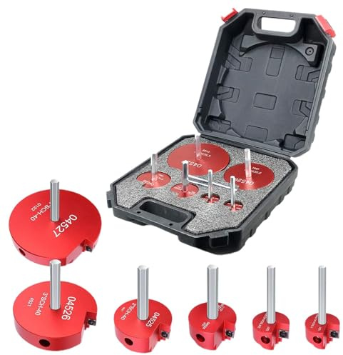 Escariador de tubería de PVC, kit de escariador de conexión de tubería,Escariador de tubería de PVC de 6 piezas, herramienta de escariador de conductos - Kit ahorro de accesorios de PVC, escariador de