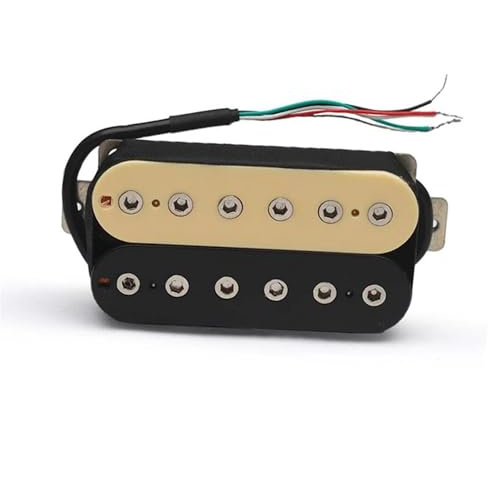 Alnico 5 Humbucker Pickup Doppelspule E-Gitarre Bridge Pickup Schwarz Gitarrenteile Warmer Sound(Bridge)