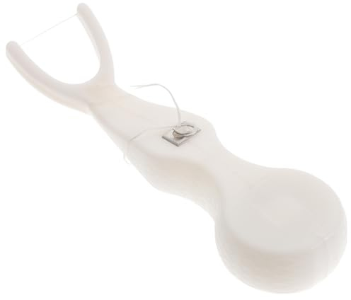 OATIPHO Porta Hilo Dental Reutilizable, Diseño Ergonómico y Limpieza 360° para Eliminar Sarro, Cuidado Bucal en Casa y Viaje, Abs y Nylon