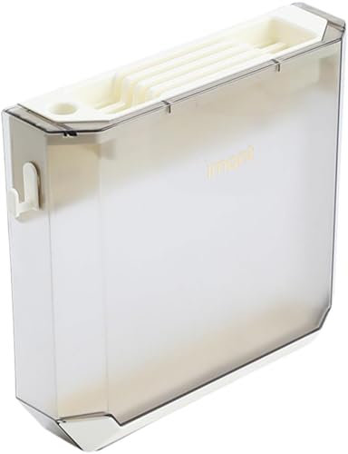CRCRC Portautensili, portacoltelli da Parete, Ceppo portacoltelli da Cucina in plastica, for Appendere cucchiai, Bacchette e Posate(White)