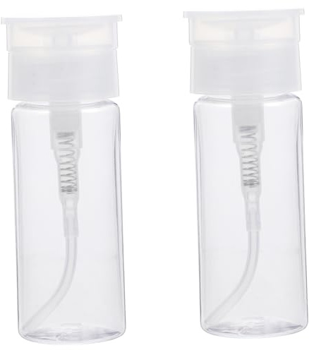 Homoyoyo Makeup Bottle Leak-Proof Bottle 2Pcs 100Ml Refillable Easy-To-Use Petg Cosmetic for Hand and Nail Polishing Cleaner