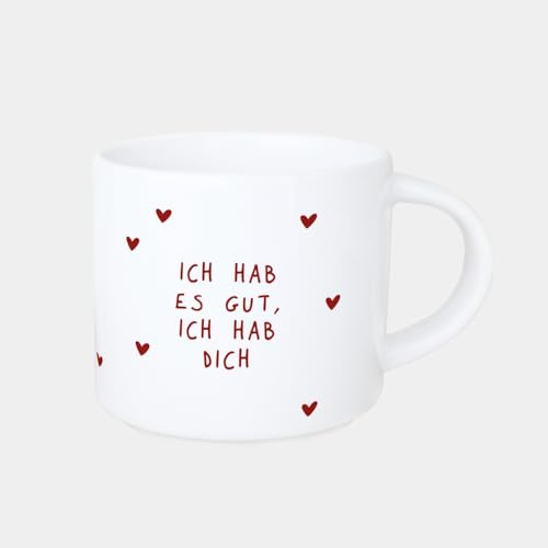 Odernichtoderdoch Tasse Jumbo-Tasse „Ich hab es gut“ – Lieblingstasse für Kaffee, Tee oder Kakao, 400ml, spülmaschinenfest, stapelbar
