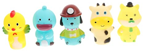 YARNOW 5 Stück Teiliges Fingerpuppen für Interaktive Tier Handpuppen aus Weichem Material für Geschichten Partys und Feiertage für Vorschule und Kindergarten