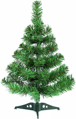 Weihnachtsbaum künstlich, 45CM Christbaum, Schwer Entflammbar PVC Tannenbaum