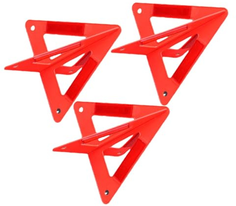 STOBAZA 3 Piezas Conjunto de Triángulos Reflectantes Plegables para Coche Señales de Emergencia Homologadas para Maletero con Diseño para Inspección Anual y Advertencia Vial Segura