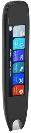 Sxhlseller Smart Voice Translator Pen, Accurate Digital Fast Scan Reader Pen International Intelligent Touch Screen Portable for Dyslexia