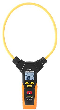Odorkle Flexibel Klämmätare Multimeter PM2019A med Bakgrundsbelysning 3000A AC DC Spänning Frekvenstestare Handhållen Digital Klämmätare för Elektriska Enheter Testning Underhåll (PM2019A)