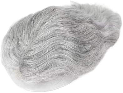 #1B80 Sistema de cabello humano, prótesis capilar for hombres, parte superior fina mono con base de PU, peluquín for hombres