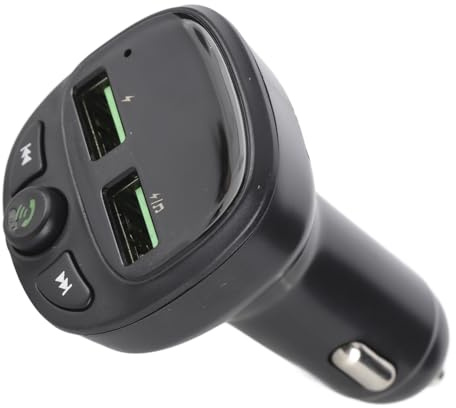 Adattatore audio per trasmettitore FM Bluetooth per auto doppio USB Lettore MP3 per chiamate in vivavoce