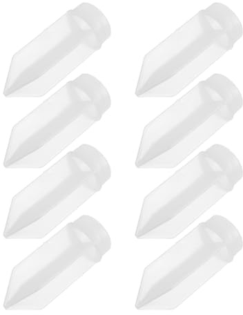 Milisten 8 Stück Moosstäbe Kunststoff 4 X 1,5cm mit Kreuzverbindung Pflanzenstützpfähle für Kletterpflanzen Zimmerpflanzen und Gartenstütze zum Einstecken