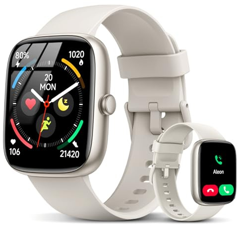 Smart Watch for Men Women, 1.83 HD Fitness Watch with Bluetooth Calling, 2026 Activity Tracker with Heart Rate/Sleep Monitor/Stress, 110+ Sports Modes, IP68 Waterproof Smartwatch for Android iOS
