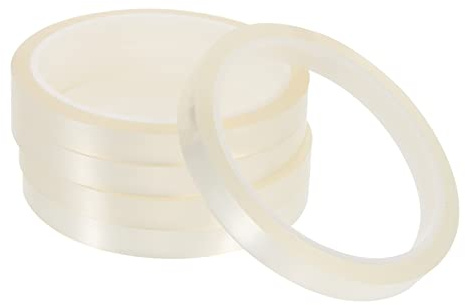 cinta aislante, 5 rollos de cinta térmica PET transparente for electrónica, resistente y adhesiva for aplicaciones aislamiento