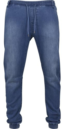 Urban Classics Knitted Denim Joggpants Homme Bas de survêtement Bleu L