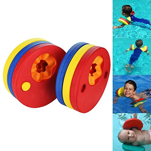 ToWinle Floating Swim Wings/Wristbands Aid for Kids (Swimmer Foam Discs) 6 pieces