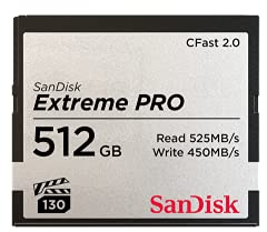 SanDisk 512GB Extreme PRO CFast 2.0 Memory Card - Silver