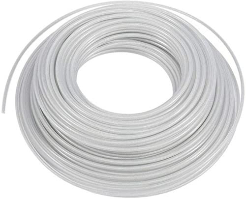 St@llion 15m X 1.25mm Heavy Duty Round Plastic Strimmer Line, Grass Strimmer Wire, Electric Strimmer Cord, Garden Accessories for Grass Trimmer (Clear, Pack Of 1)