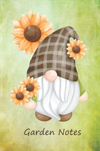 Garden Notes: Charming Gnome Notebook, Gardening Journal and Planner.