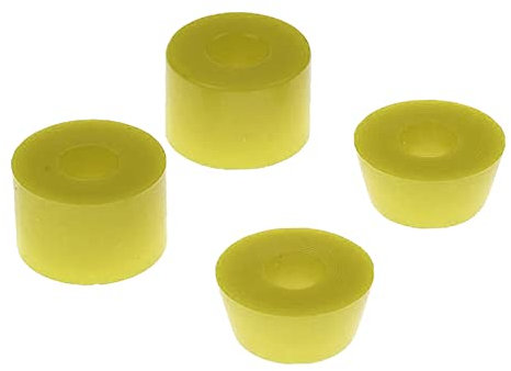 Harilla Skateboard High Elastic PU Longboard Truck Bushings Dichtung Shock Pad Lasche Zubehör Farben Durometer, Gelb 85A