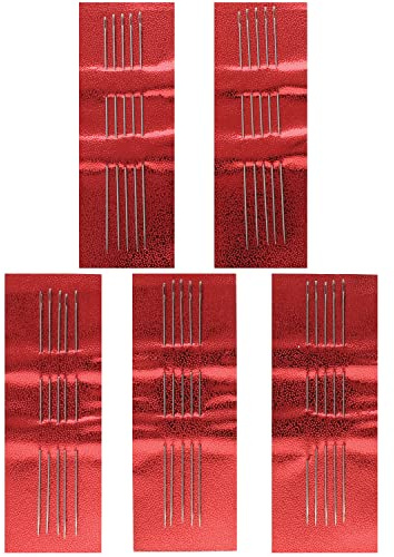 The Beadsmith Basic Elements Perlennadeln, Größe 10, Packung mit 25 Stück, zum Weben von Webperlen, zum Weben von Webstühlen und zur Schmuckherstellung mit Samenperlen