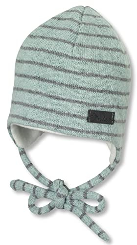 Sterntaler Unisex barnmössa baby beanie mössa randig, Turkos, 39