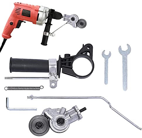 Elektrobohrscheren-Aufsatz Zutter Knabber, Mantelmetallzutter, elektrische Bohrschere, Portalscheide-Metallwerkzeuge, zum Schneiden von Eisenplatten-Chopper-Stahl