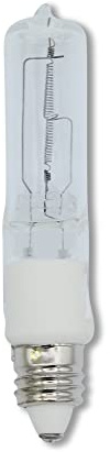 lumenivo 100W 120V JDE11 Halogen Bulb Replacement T4 E11 Mini Candelabra Base - 3000K Warm White - 1 Pack