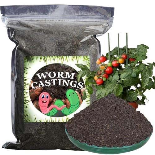 GOTVUGE Wurmkompost Bio-Dünger 1000g, Natürlicher Dünger für Gartenarbeit, Tomaten, Erdbeeren, Blumen und Kräuter