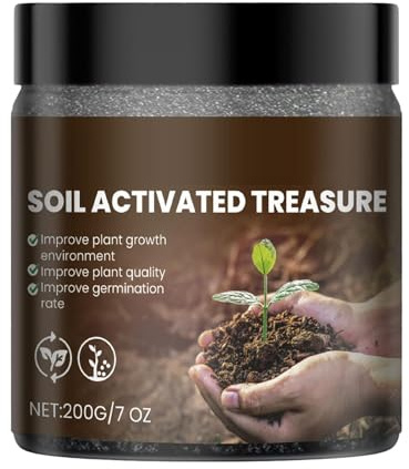 Ammendante del suolo, attivatore del suolo | Balsamo per terreno nutriente per piante da 200 g | Terriccio universale per allentare, compost per piantine, modifiche del terreno per piante da interno