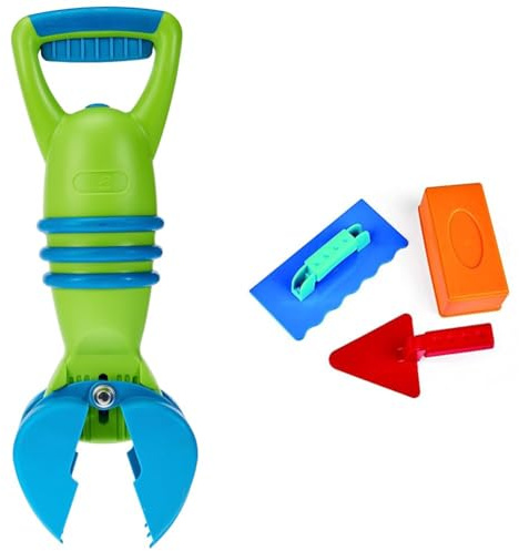 Hape E4008 - Greifer, grün & E4064 Maurermeister-Set, Mittel
