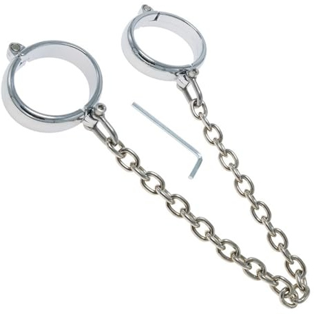 YZPNBW 1 Paar Metall Fußschellen Handschellen Sex Bett Fesseln Für Rollenspiel BDSM Spielzeug Bondage Set Erotische Handcuff Sex Fußfesseln Sm Sexspielzeug Metall Männer Frauen Paare Sex Fetisch